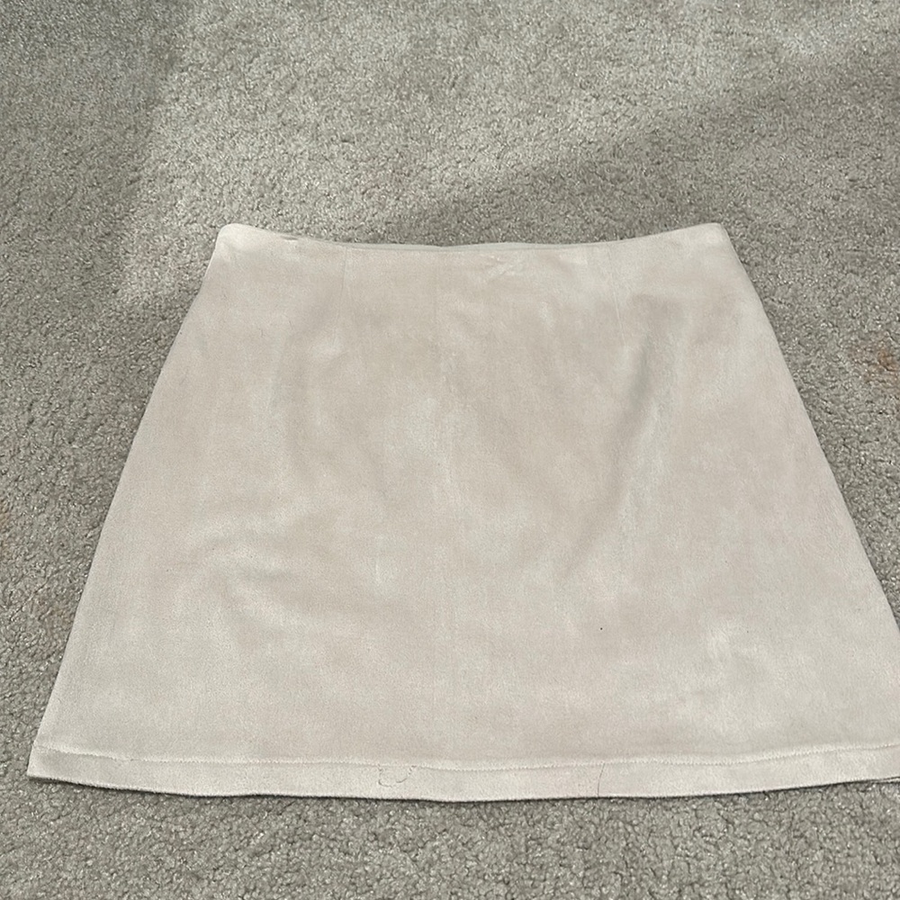 Suede Mini Skirt